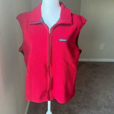 Vintage Patagonia Women's Full Zip Fleece Vest PE… - image 1