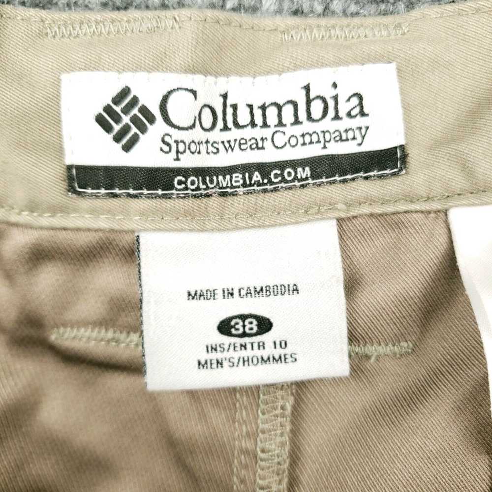 Vintage Columbia Shorts Mens 38 Khaki Chino Mid-R… - image 3