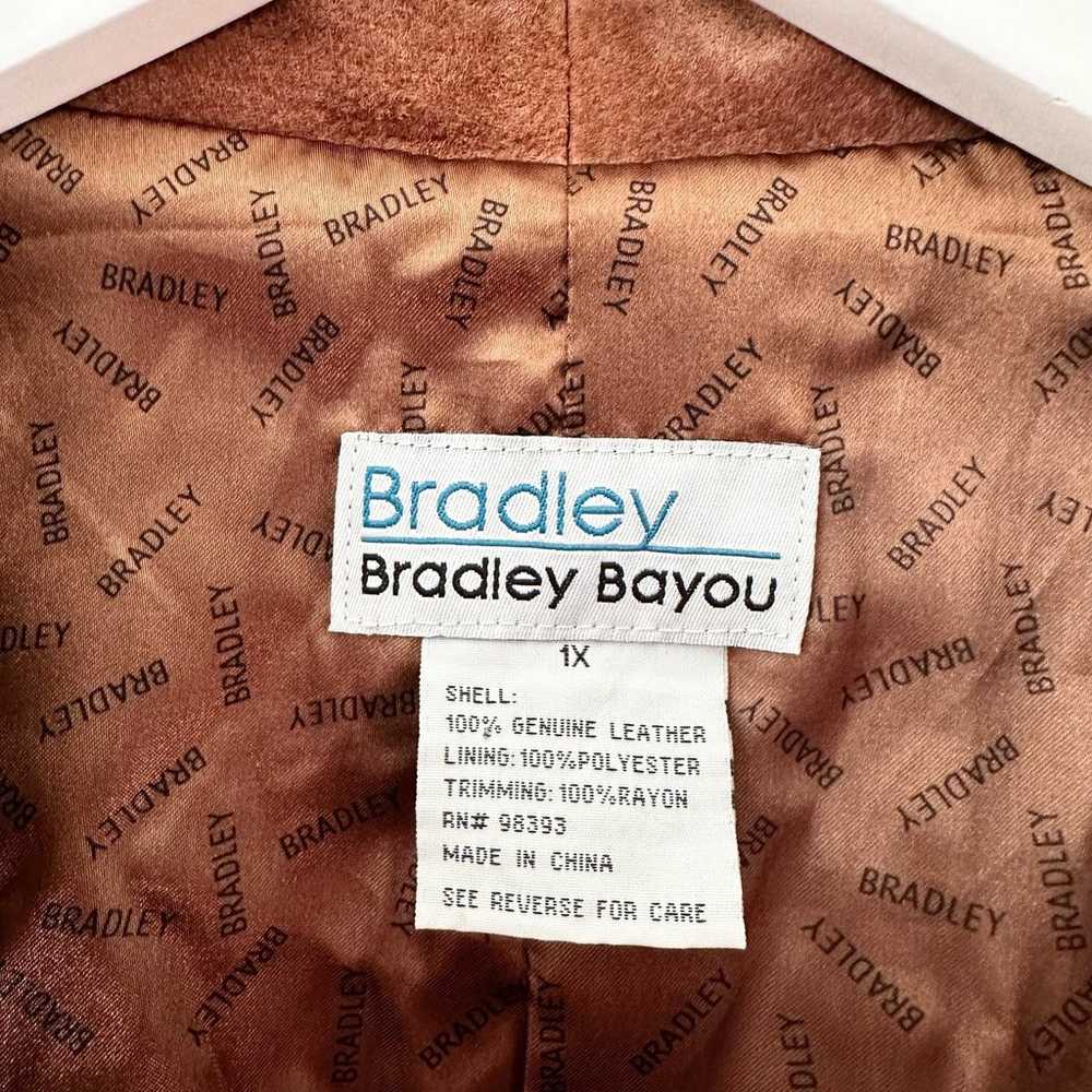 Bradley Bayou Vintage Brown Leather Blazer Jacket… - image 9