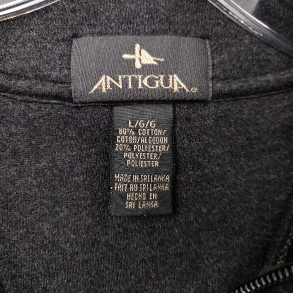 Vintage Antigua Sweatshirt L Large Black Pullover… - image 3