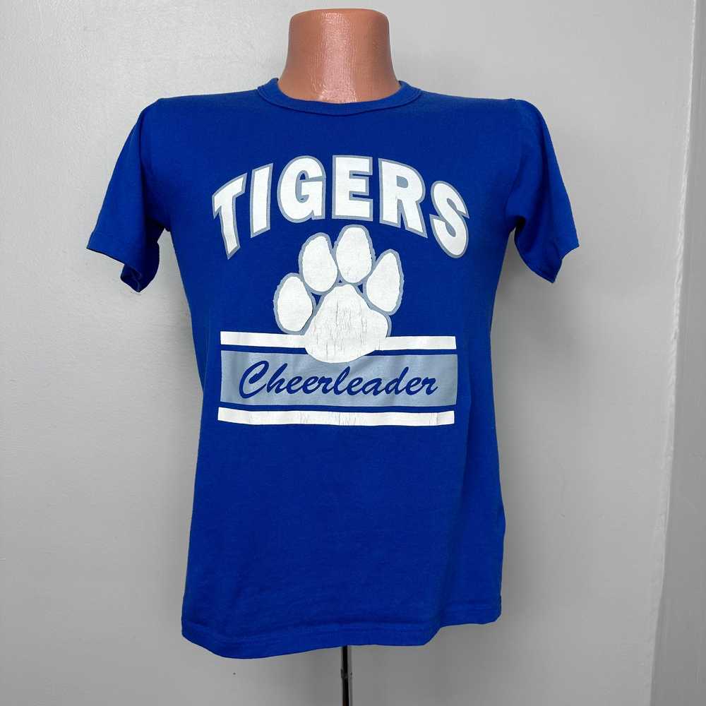 1980s Tigers Cheerleader T-Shirt, Memphis State U… - image 1