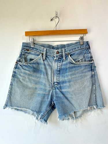 Vintage Distressed Denim Cutoff Shorts