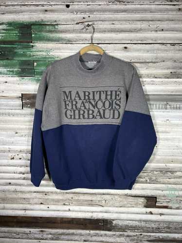 VTG Marithe Francois Girbaud Spell Out Logo Sweater deals MENS XXL 2XL 90s Rap NAVY