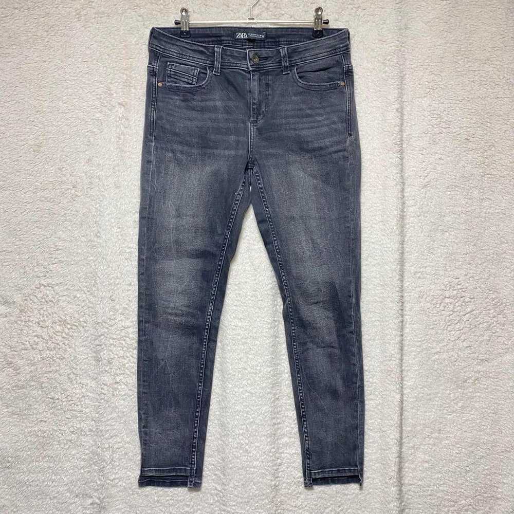 770 Zara Skinny Skinny Denim Charcoal Grey Simple… - image 3