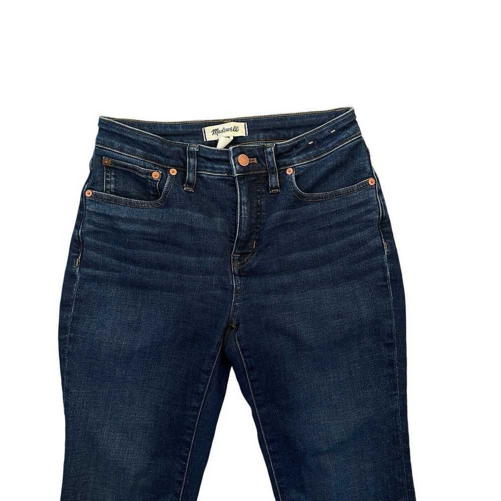 Madewell Curvy Mid Rise Kick Out Crop Jeans Colle… - image 3