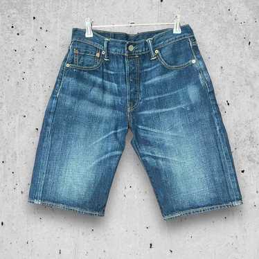 Levi's denim jeans shorts blue casual washed