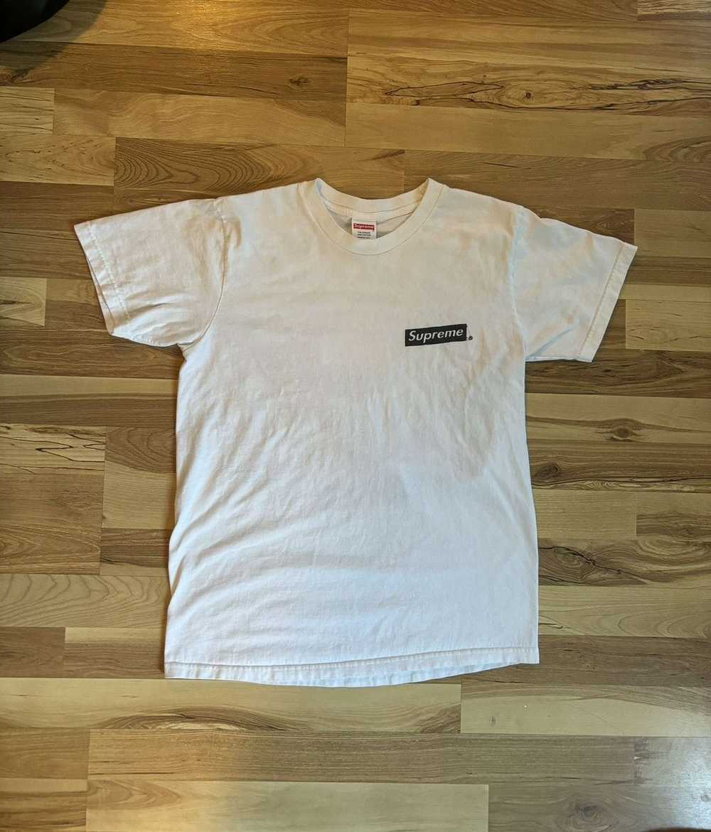 Supreme White supreme spiral graphic tee - image 2