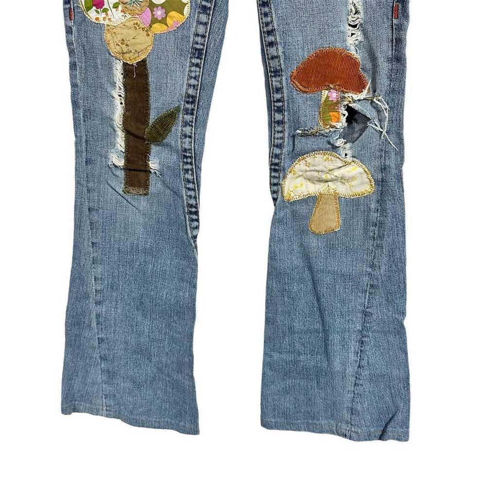 Rare "TRUE RELIGION" Patchwork Bootcut Denim Pant… - image 4