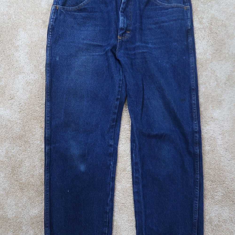 Vintage Rustler Regular Fit Denim Jeans Dark Wash… - image 2