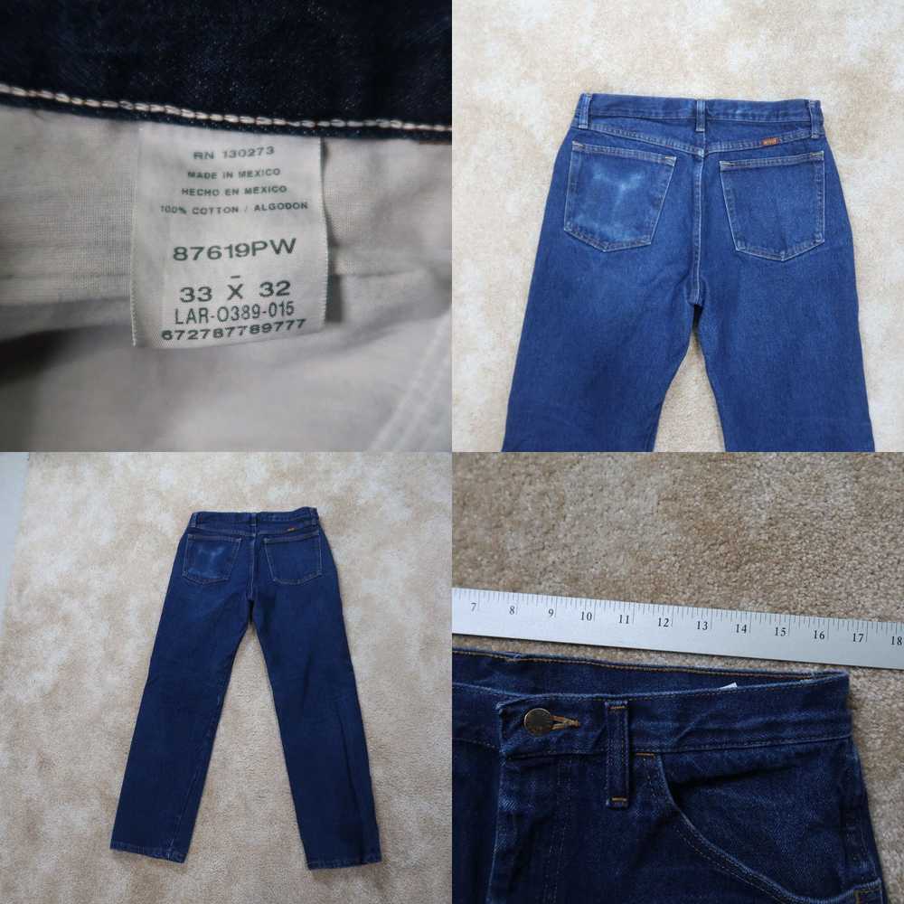 Vintage Rustler Regular Fit Denim Jeans Dark Wash… - image 4