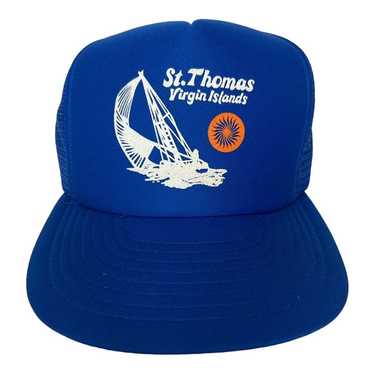 Vintage St. Thomas Virgin Island Snapback Trucker… - image 1