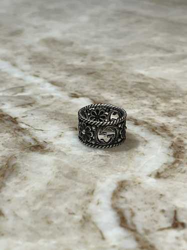 Gucci Gucci sterling silver gg flower ring