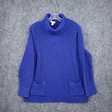 Vintage Chicos Sweater Womens 3 US L Large Blue C… - image 1