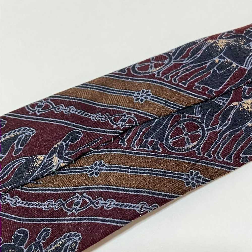 【Necktie Stripe Jacquard Design Silk Derby Tie Vi… - image 6