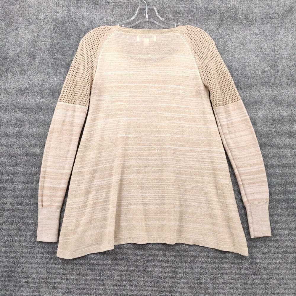 Vintage Knox Rose Sweater XS Beige Tunic Metallic… - image 2