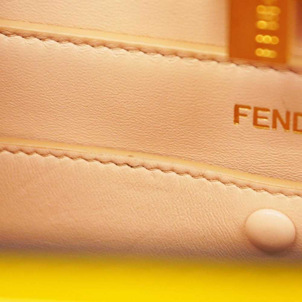 Fendi Fendi handbag peekaboo i see you leather ye… - image 11