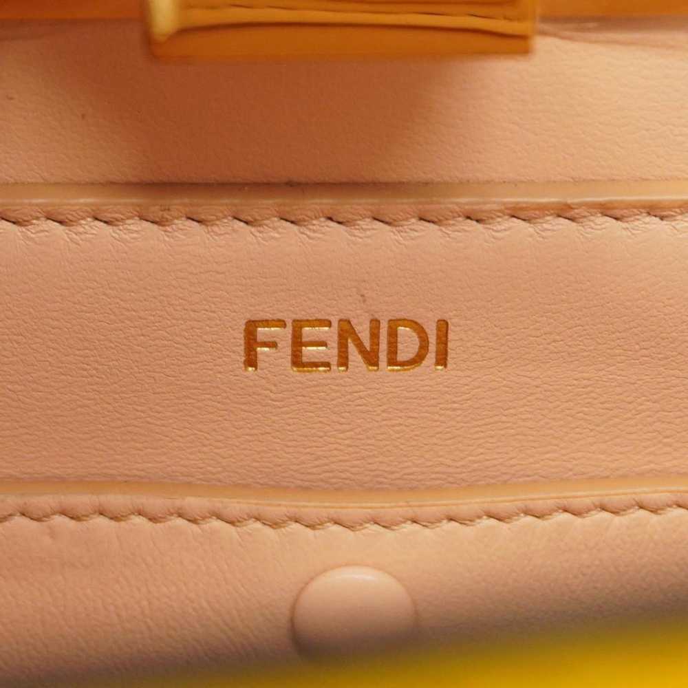 Fendi Fendi handbag peekaboo i see you leather ye… - image 5