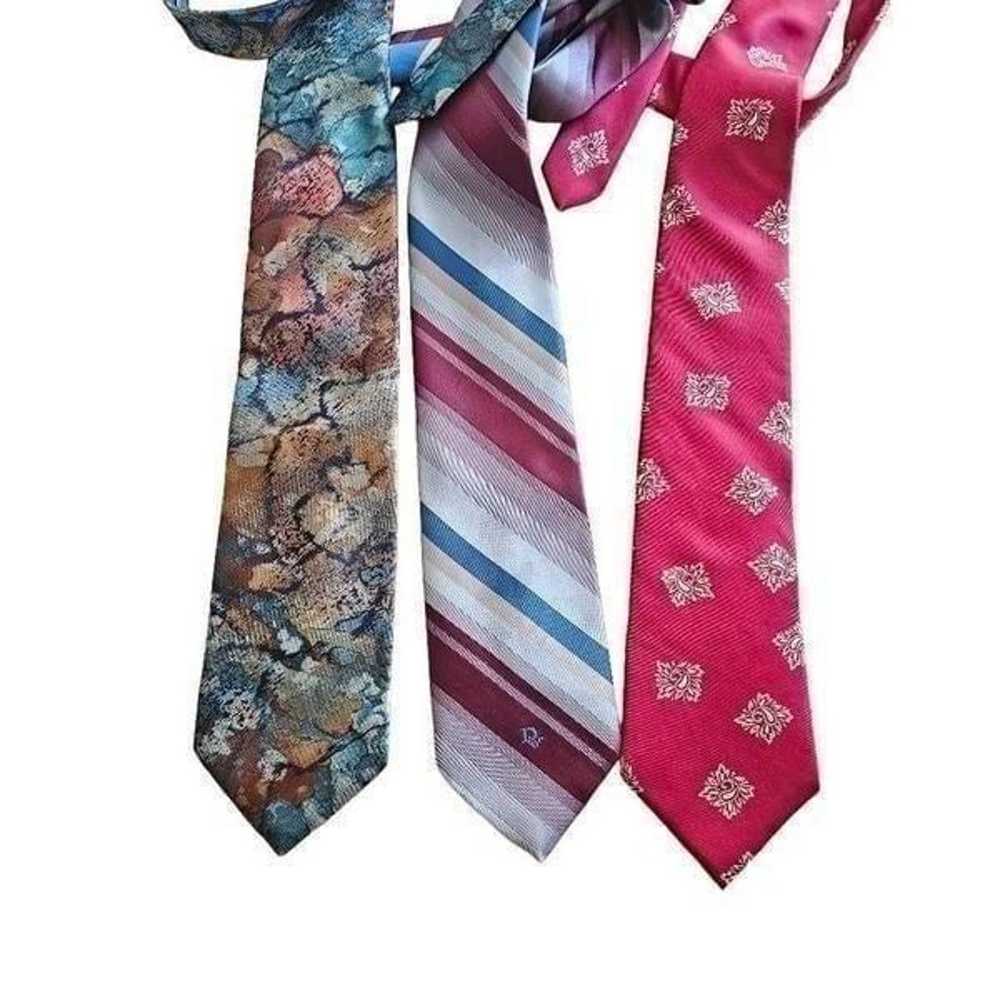 Christian Dior vintage men's Necktie 3 bundle - image 2