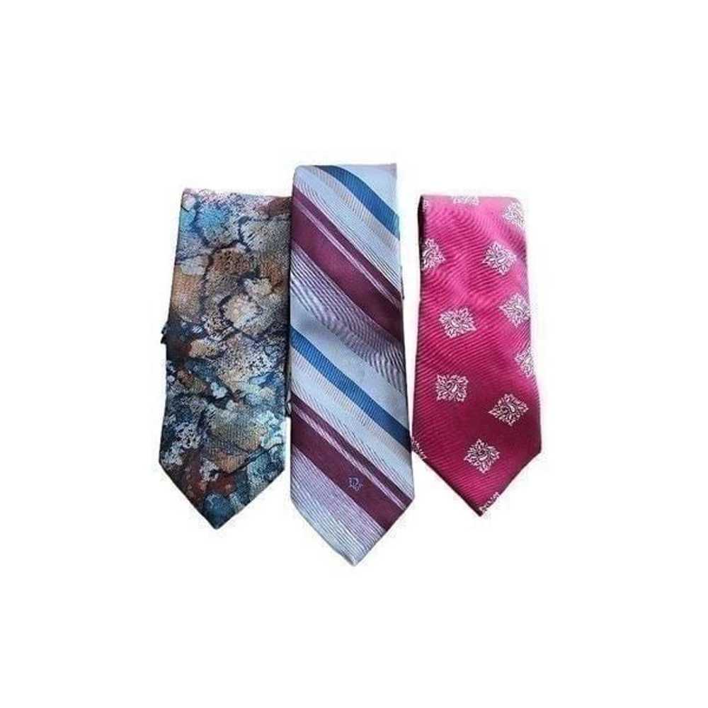 Christian Dior vintage men's Necktie 3 bundle - image 3