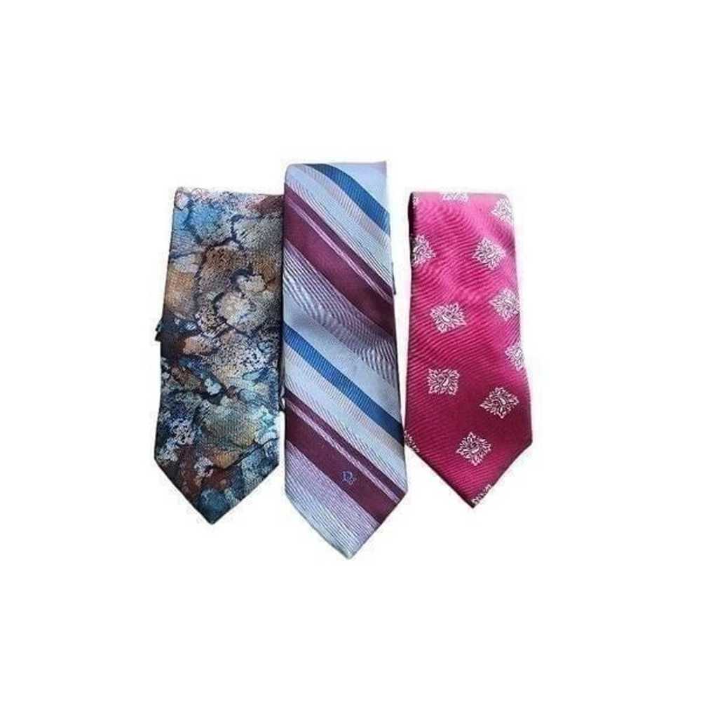 Christian Dior vintage men's Necktie 3 bundle - image 4