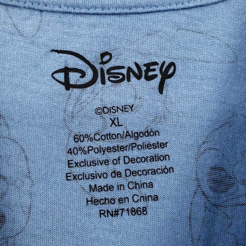 Disney Disney T-Shirt Womens XL Blue Cropped Stit… - image 3