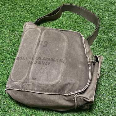 60s US military genuine USN Gas Mask Bag Vintage … - image 1