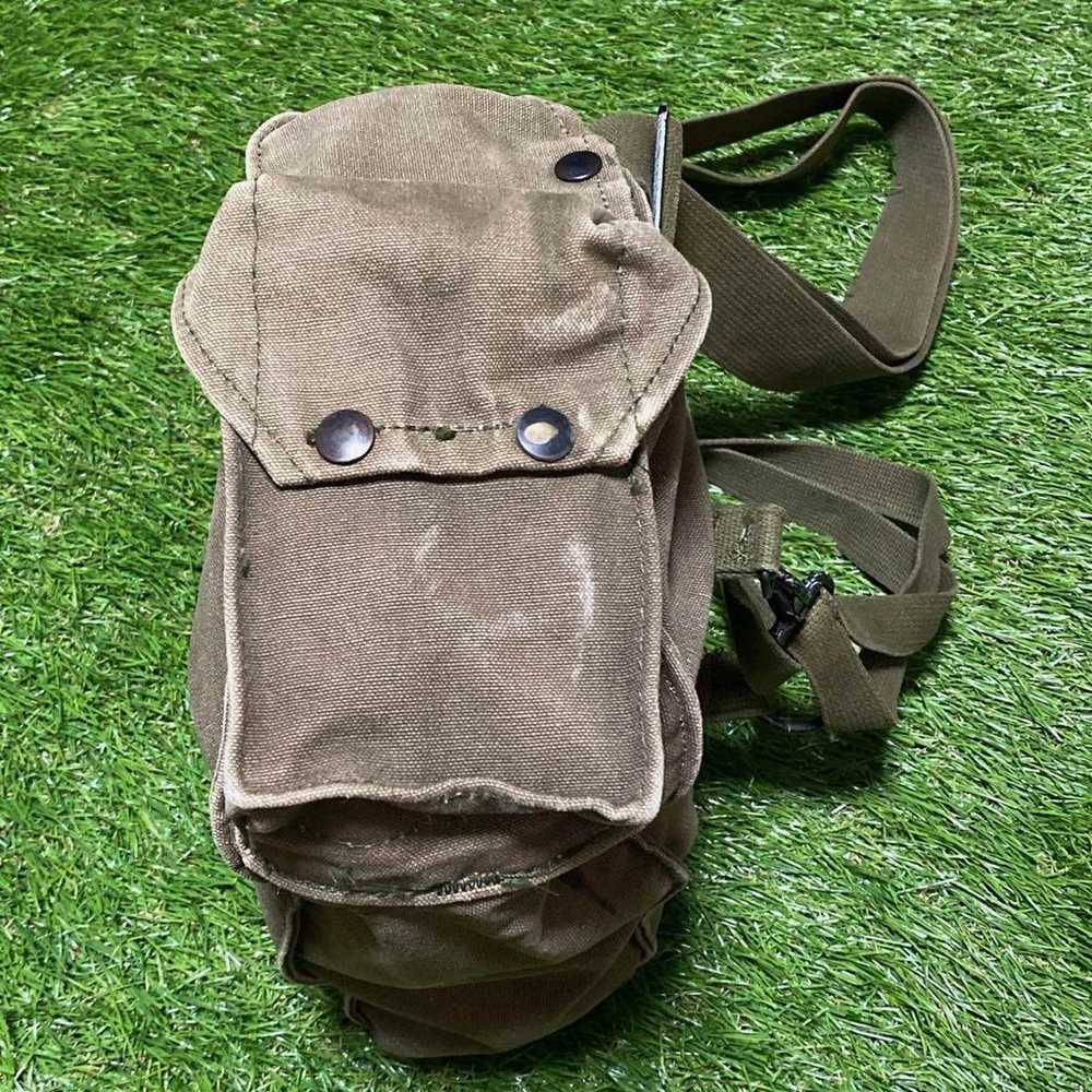 60s US military genuine USN Gas Mask Bag Vintage … - image 2