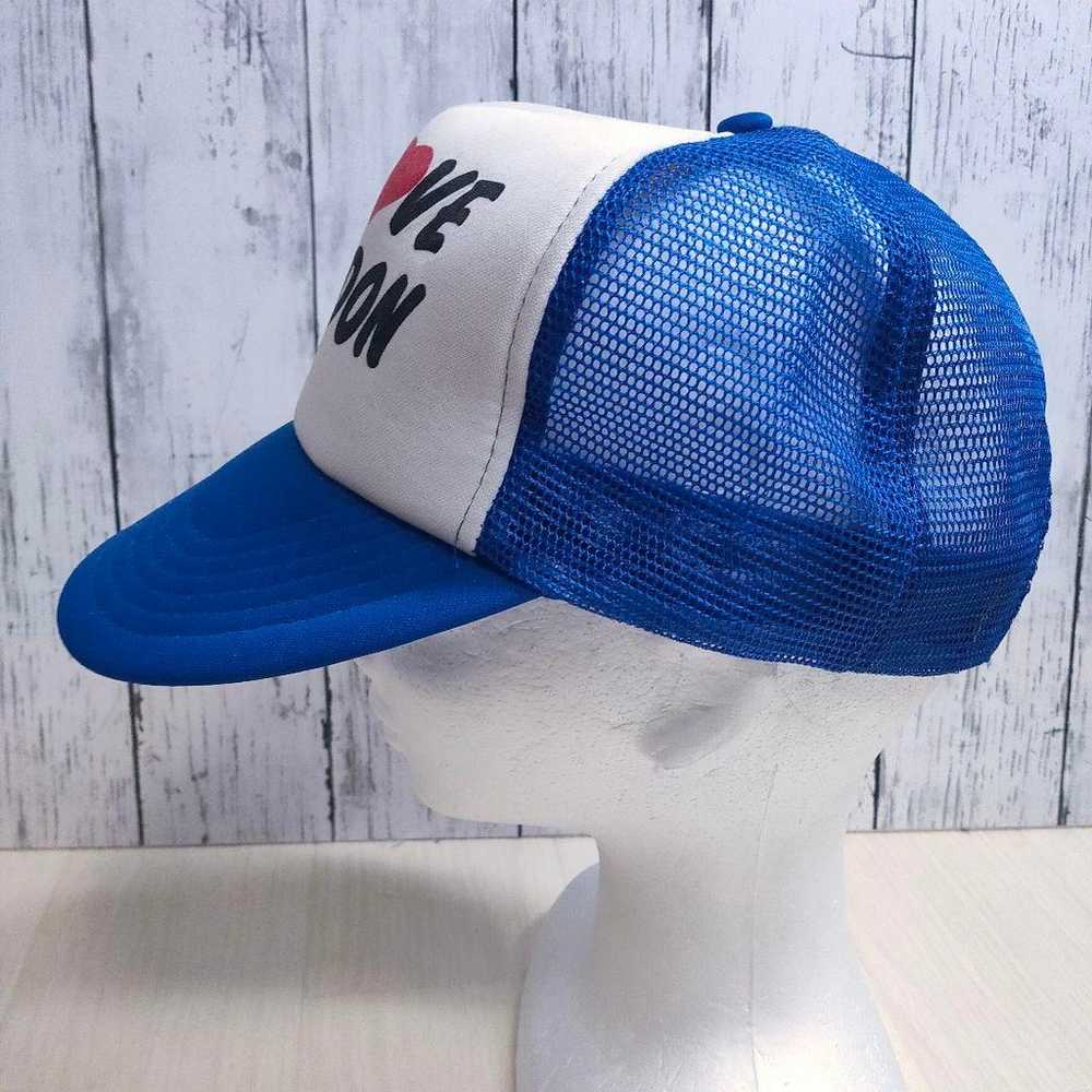 [Message Logo] Tracker Cap 5 Panel Blue White Out… - image 3