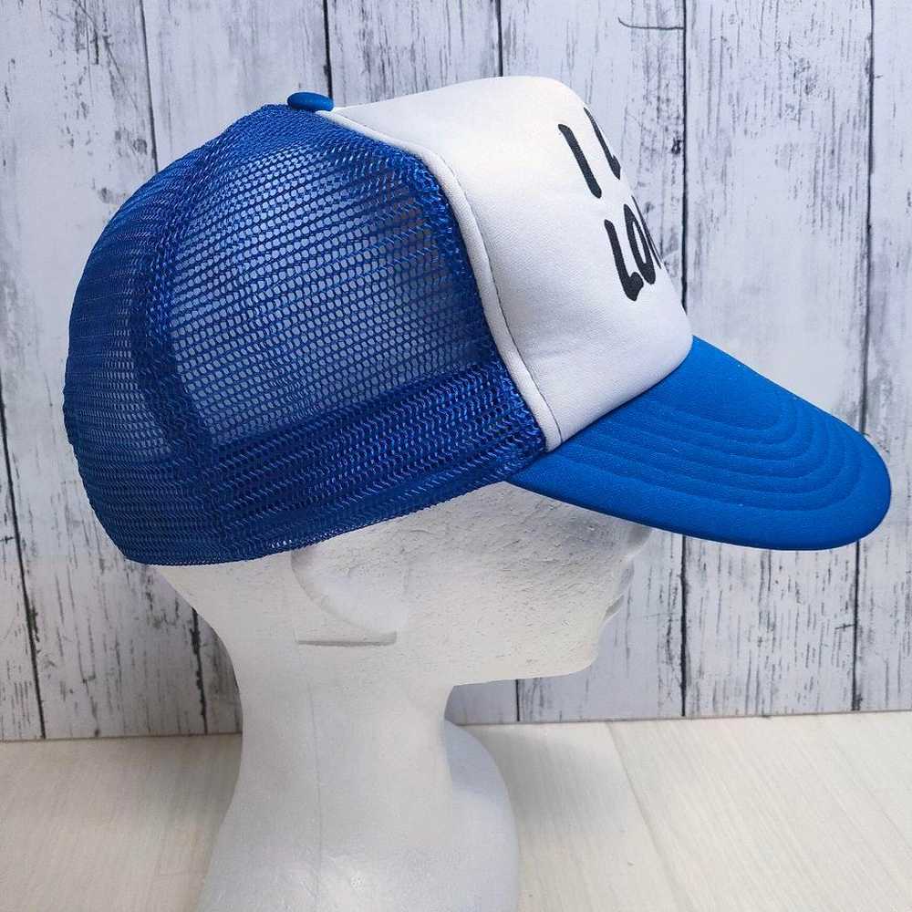 [Message Logo] Tracker Cap 5 Panel Blue White Out… - image 4