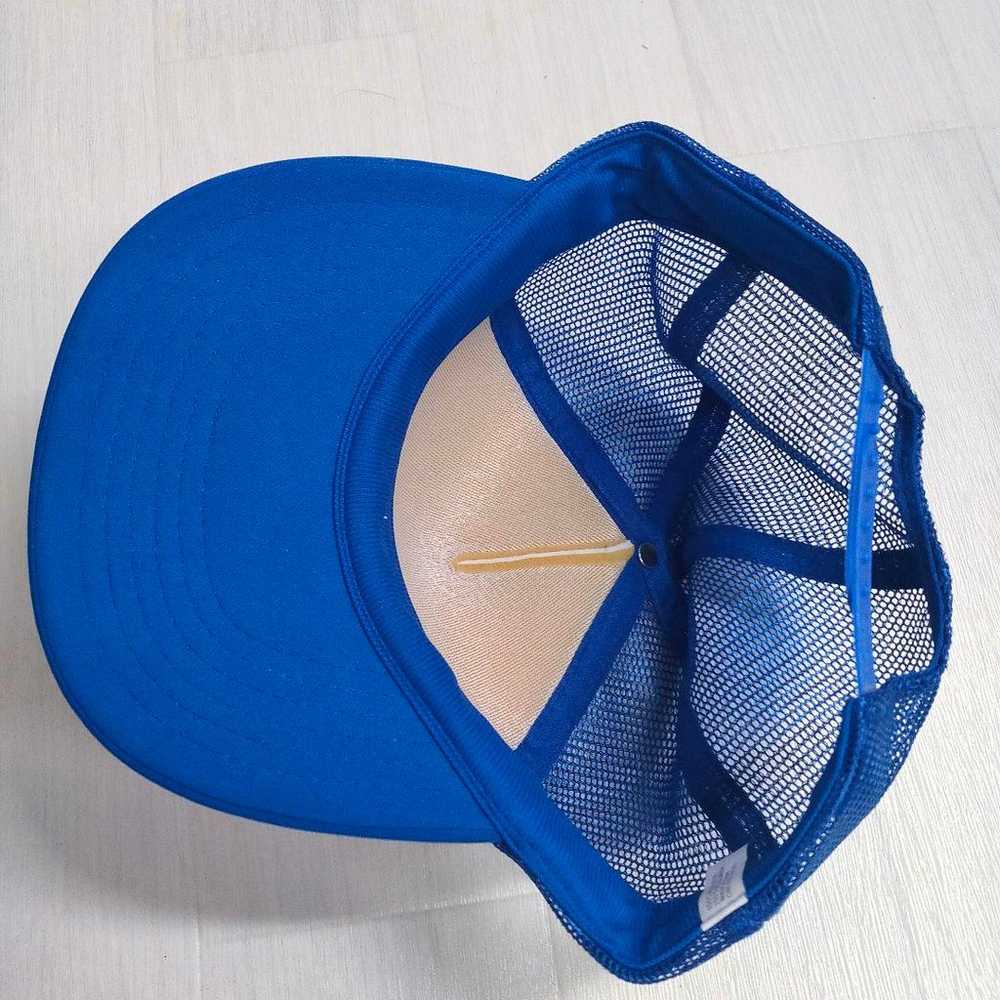 [Message Logo] Tracker Cap 5 Panel Blue White Out… - image 7