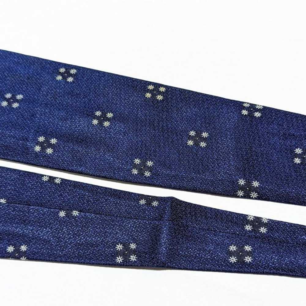 Special Sulka 40s US vintage blue silk tie - image 3