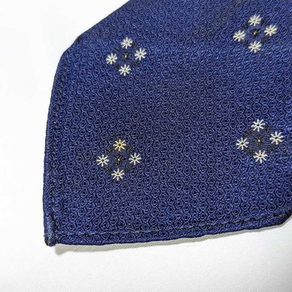 Special Sulka 40s US vintage blue silk tie - image 7