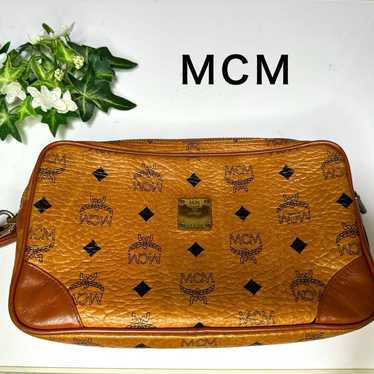 MCM Visetos pattern all-over print pouch second cl