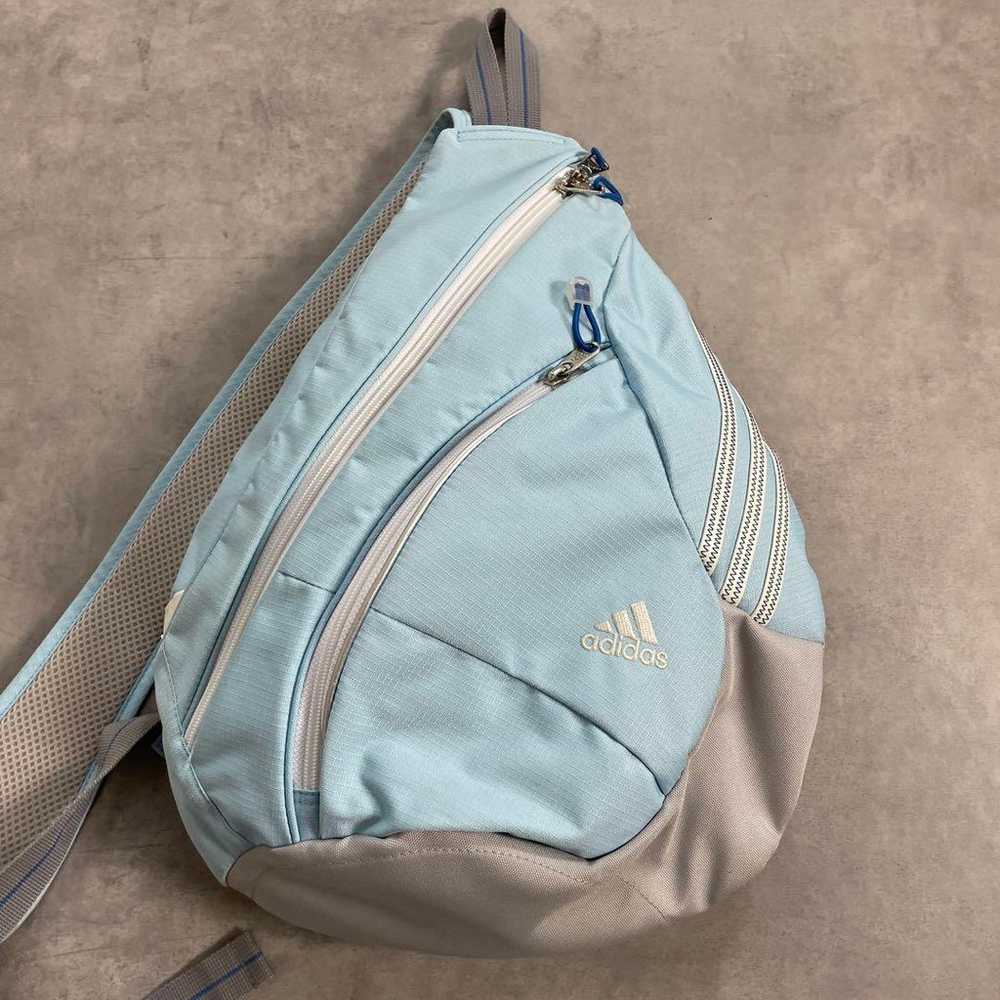 00s ADIDAS Adidas one-shoulder bag, tech-style Y2… - image 3