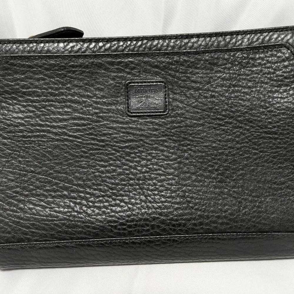 【Excellent Condition】Burberry Clutch Bag Leather … - image 2