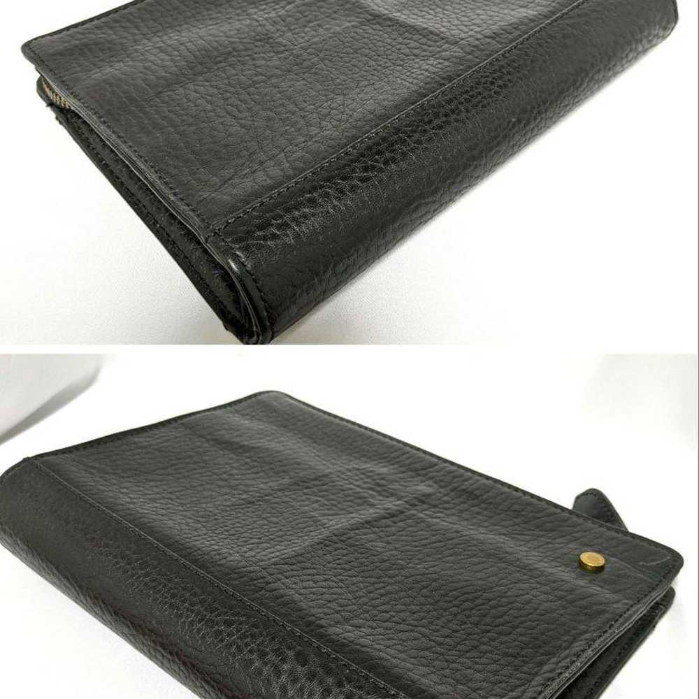 【Excellent Condition】Burberry Clutch Bag Leather … - image 7