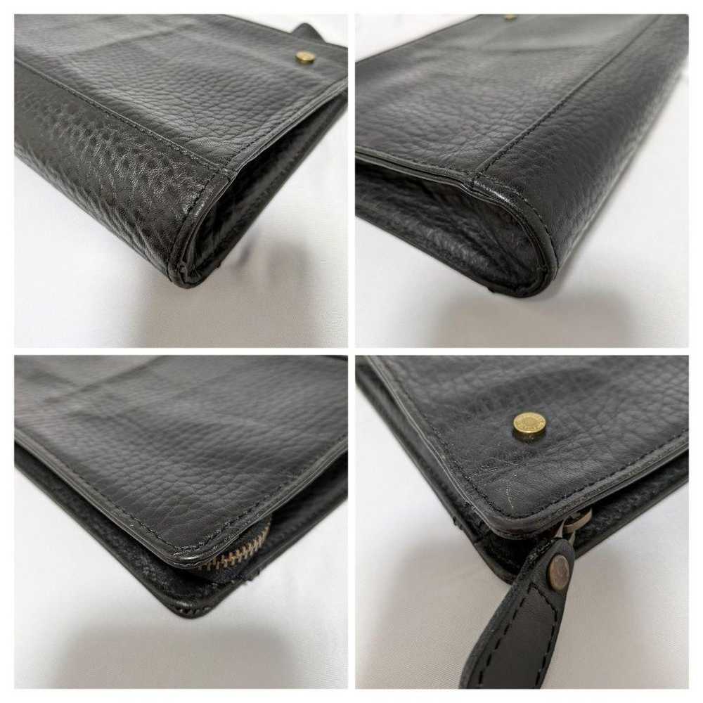 【Excellent Condition】Burberry Clutch Bag Leather … - image 8