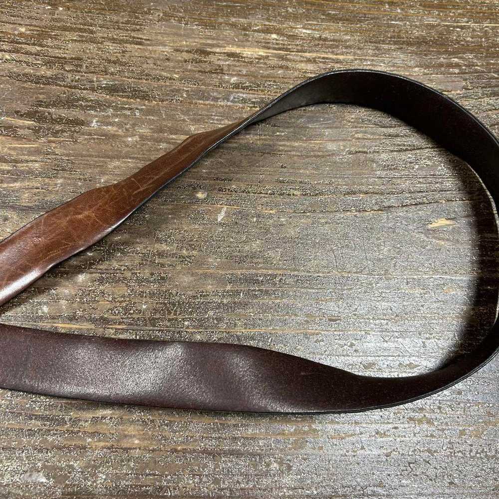 253 Claiborne genuine leather vintage belt size 40 - image 7