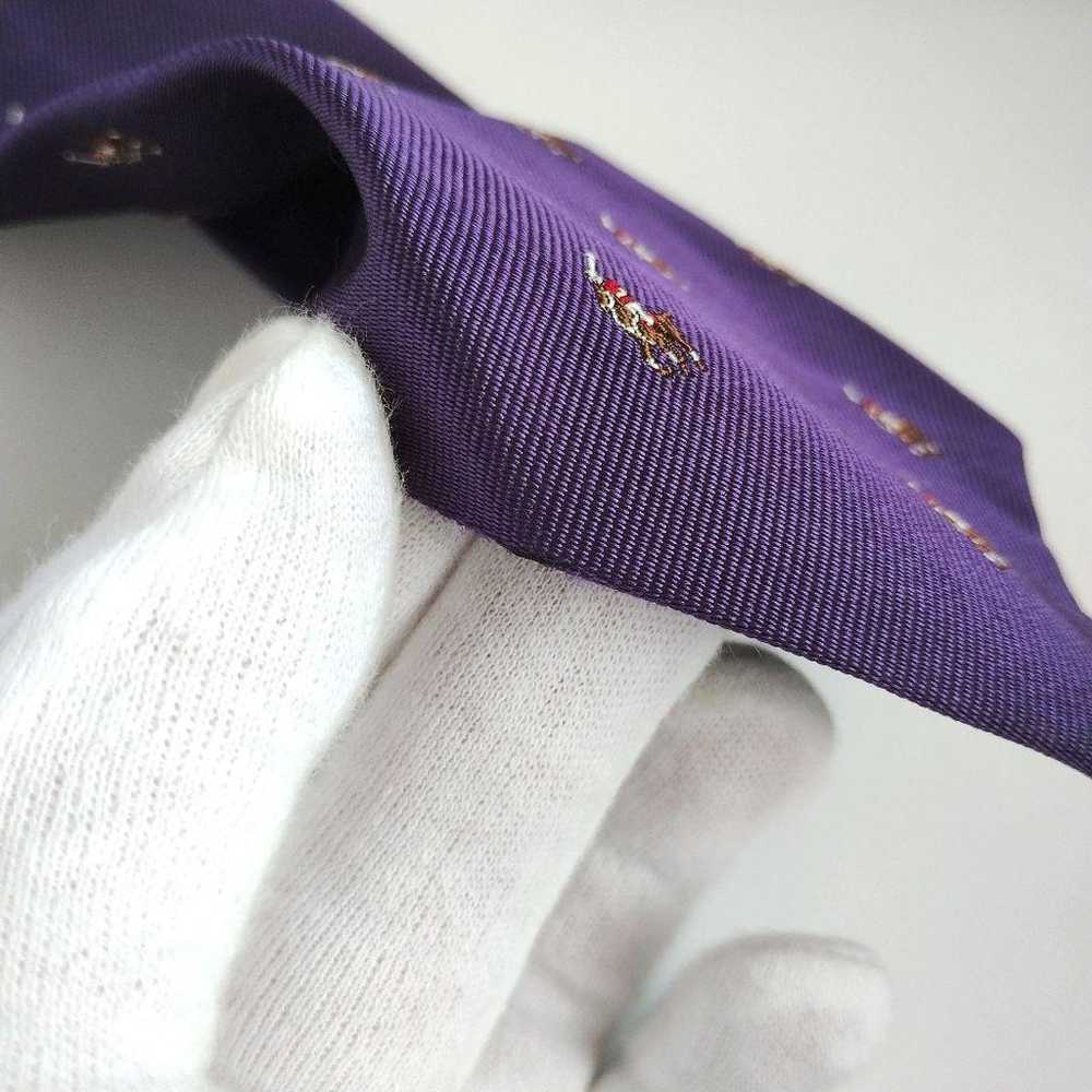 【Made in Italy】Polo by Ralph Lauren Tie Purple Po… - image 9