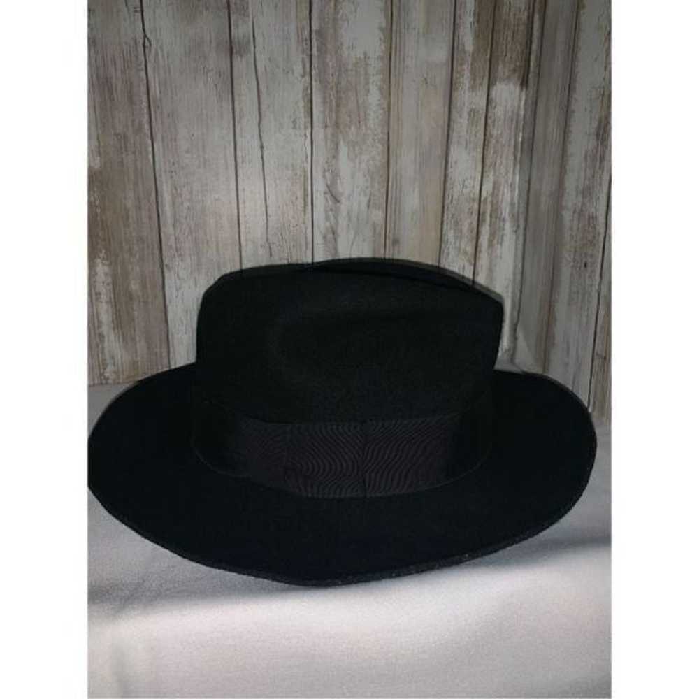 TM DC Comics 1964 Black Wool Felt Fedora Hat Batm… - image 1