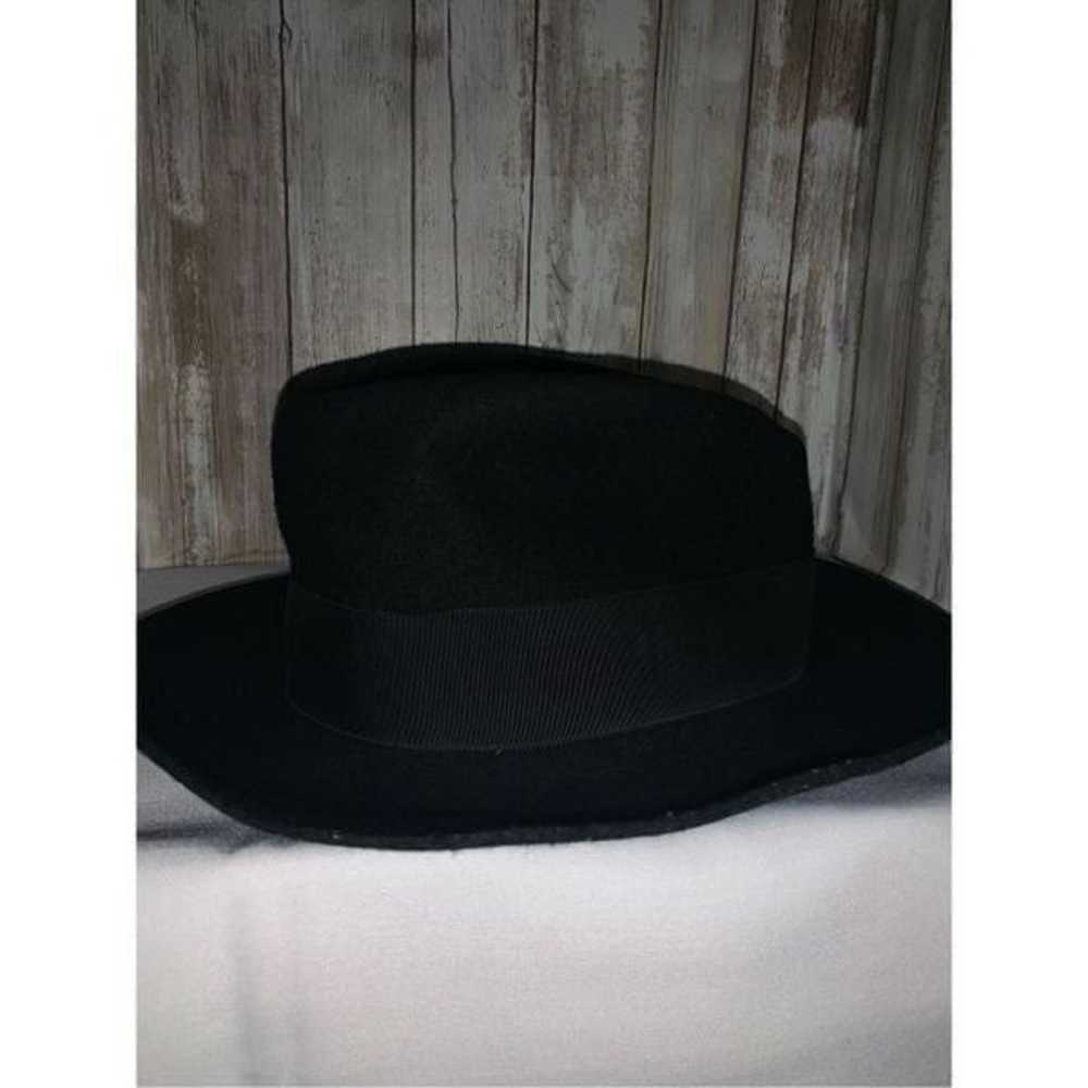 TM DC Comics 1964 Black Wool Felt Fedora Hat Batm… - image 6