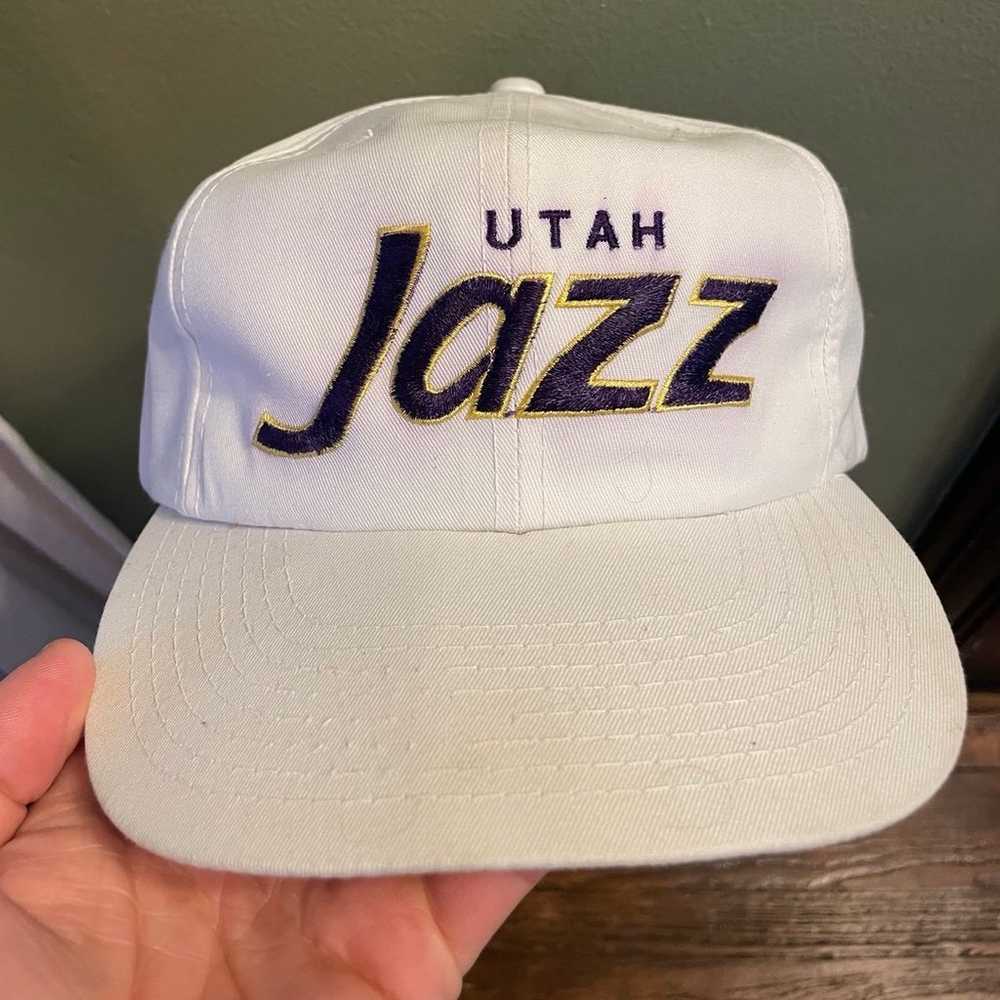 Vintage Sports Specialties Utah Jazz Script SnapB… - image 1