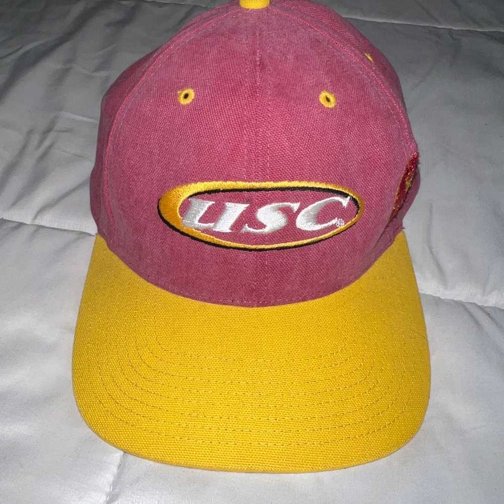 Vintage USC TROJANS twins enterprise SnapBack hat - image 1