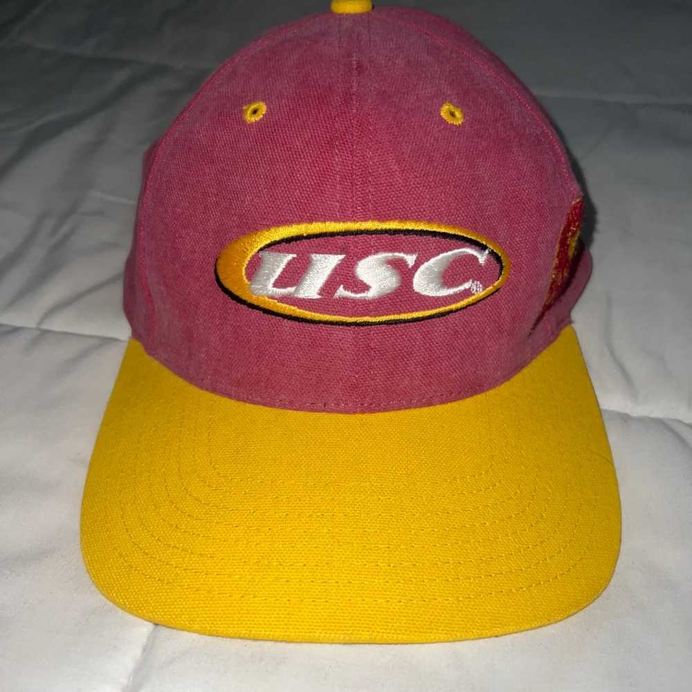 Vintage USC TROJANS twins enterprise SnapBack hat - image 2