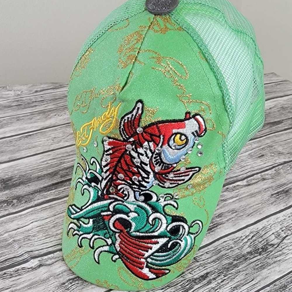 Vintage Ed Hardy Koi Trucker Hat - image 2