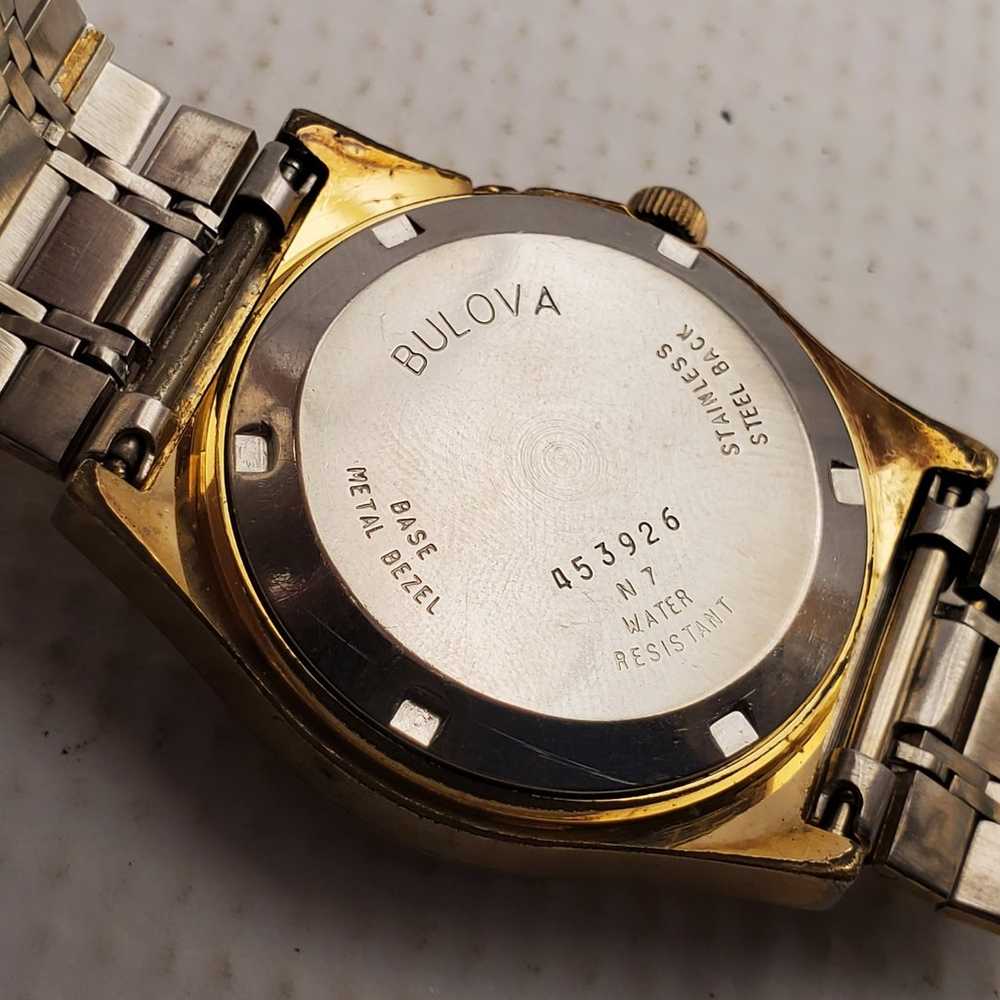 VINTAGE BULOVA ACCUTRON QUARTZ DUAL DAY MEN'S SWI… - image 5