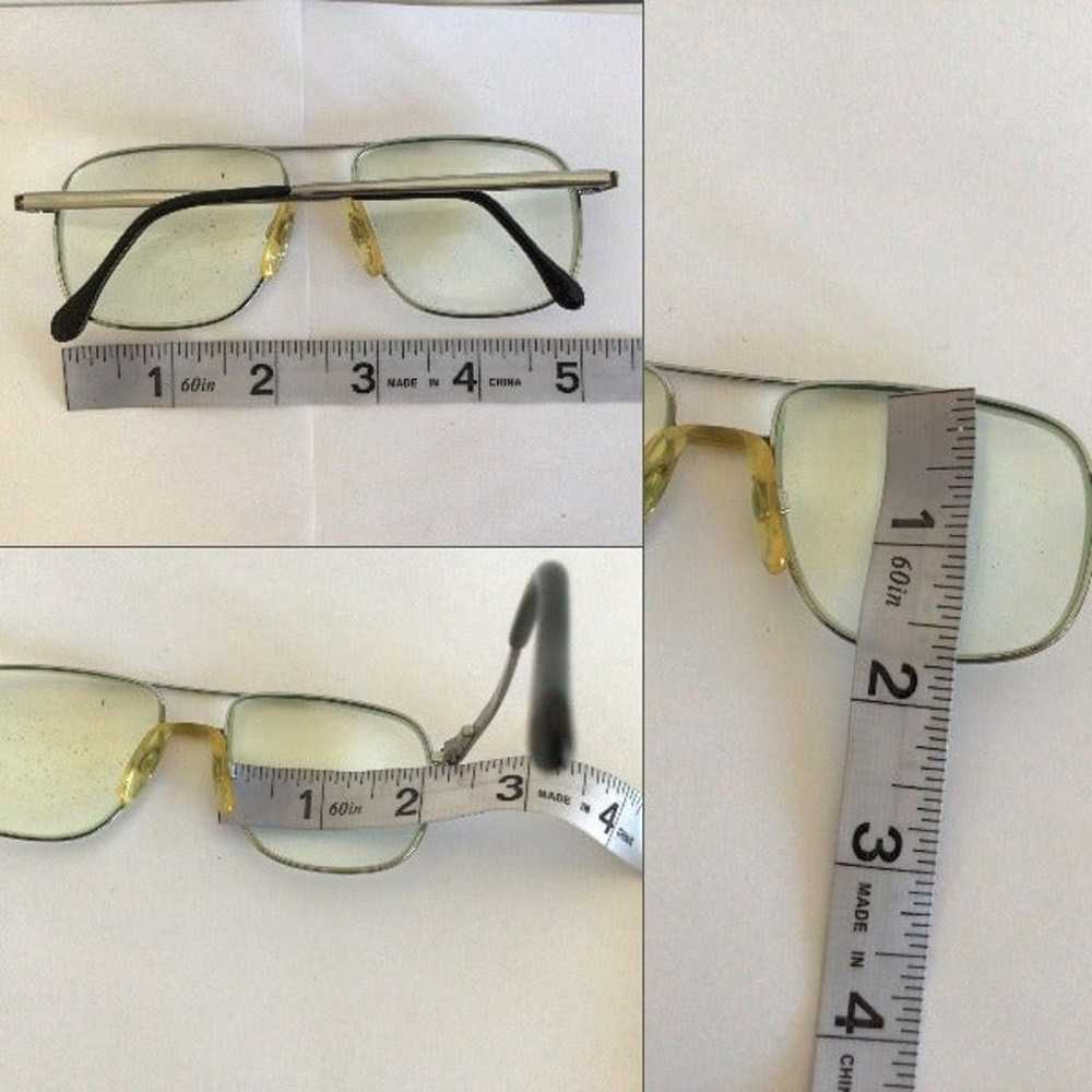 Vintage Aviator Eye Glasses Frames Luxottica Hect… - image 10