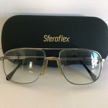 Vintage Aviator Eye Glasses Frames Luxottica Hect… - image 1