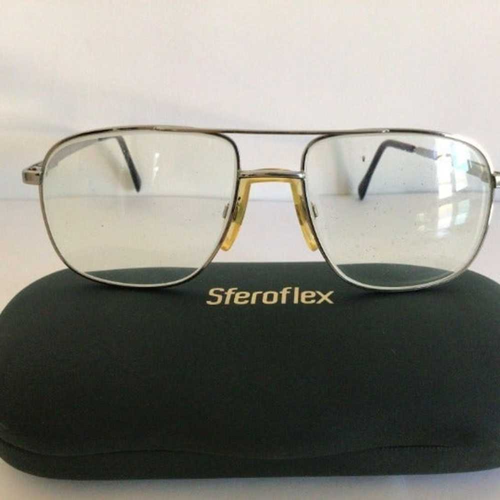 Vintage Aviator Eye Glasses Frames Luxottica Hect… - image 2