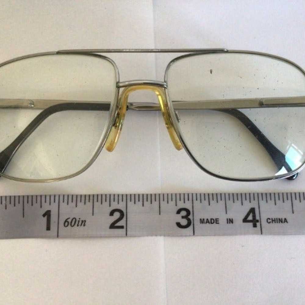 Vintage Aviator Eye Glasses Frames Luxottica Hect… - image 7